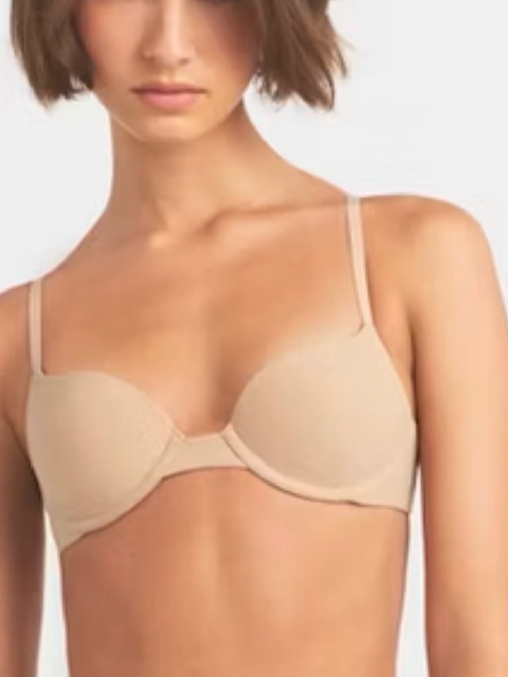 SKIMS Push Up Demi Bra in Clay 32B